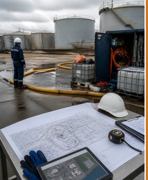 Разработка плана ликвидации разливов нефти в Волжском